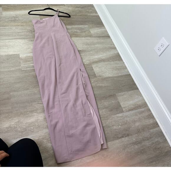 Relevry Jade Crepe Dress in Lilac - Picture 10 of 10